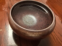 閩茶府 柴燒建盞茶杯茶具水杯陶瓷茶盞 徐良良鐵銹斑品杯 建陽(yáng)天目窯變保溫杯建窯茶道主人杯禮品禮盒茶碗 柴燒鐵銹斑手握8cmx6cm 曬單實(shí)拍圖