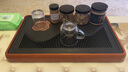 烏金石茶盤(pán)家用茶具托盤(pán)瀝水小型輕奢現代干泡臺小茶臺蓄排水茶海 仿黃花梨觀(guān)山茶盤(pán)51*31儲排款 曬單實(shí)拍圖