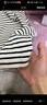 百圖betu女裝2025春季新款T恤圓領(lǐng)經(jīng)典條紋簡(jiǎn)約百搭T恤女2501T20 黑白條 S 曬單實(shí)拍圖