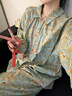 族瑪士2025新款淺春系睡衣女春秋季純棉高級感夏天大碼可外穿家居服套裝 S83572#迷霧森林綠 M 【建議154-165CM/80-120斤】 曬單實(shí)拍圖
