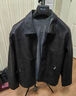 皮爾卡丹海寧2025新款綿羊皮皮夾克常規款休閑修身韓版翻領(lǐng)機車(chē)外套加絨 黑色  薄款 XL 125-140斤 曬單實(shí)拍圖
