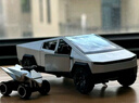中精質(zhì)造特斯拉賽博皮卡仿真合金車模兒童露營(yíng)玩具車男孩生日禮物桌面擺件 合金特斯拉皮卡+特斯拉越野摩托 曬單實(shí)拍圖