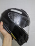SHOEI日本進(jìn)口z8頭盔高達全盔摩托車(chē)男女扎古紅千紙鶴X符號機車(chē)賽車(chē)盔 亮黑Black（默認透明鏡） M(建議55-57cm) 曬單實(shí)拍圖