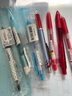 派通（Pentel）BLN105按動(dòng)黑色中性筆高顏值0.5mm簽字筆商務(wù)學(xué)生速干水筆水性筆文具 天藍桿黑芯單支裝 曬單實(shí)拍圖