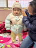 巴拉巴拉嬰兒羽絨服男女童冬季外套撞色造型200424107204 曬單實(shí)拍圖