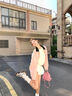 衣品元麂皮絨外套拉鏈粉色夾克女2025秋冬季新款寬松復(fù)古翻領(lǐng)設(shè)計(jì)感上衣 粉色 （90-110斤） 曬單實(shí)拍圖