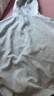 燦圖韓版慵懶連帽衛(wèi)衣女裝春秋季新款保暖長(zhǎng)袖上衣服休閑寬松遮pp外套 白灰色常規(guī) M 【建議80斤到100斤】 曬單實(shí)拍圖