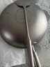 華炊（HUACHUI） 鈦鍋純鈦鍋圓底家用物理不粘鍋無涂層炒菜鍋不粘炒鍋燃?xì)庠钸m用 新穎款全鈦純鈦鍋 30cm 曬單實(shí)拍圖