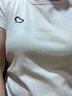 她池圓領(lǐng)T恤2025夏裝新款女裝修身簡(jiǎn)約抽褶收腰正肩短款上衣 曬單實(shí)拍圖
