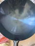 榮事達(dá)（Royalstar）章丘手工鍛打鐵鍋圓底無涂層不粘炒菜鍋老式炒鍋燃?xì)庠顭o蓋40cm 曬單實(shí)拍圖