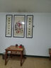 尚得堂手繪中堂掛畫(huà)農村新中式堂屋對聯(lián)字畫(huà)客廳裝飾畫(huà)福祿壽水墨畫(huà) 沙比利實(shí)木框-圓角棕色 裝裱85*165+2個(gè)45*165 曬單實(shí)拍圖