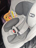 貝倍適兒童安全座椅汽車通用0-4-12歲寶寶嬰兒旋轉(zhuǎn)車載isofix便攜坐椅 至尊灰（硬接口+上拉帶+遮陽帽） 曬單實(shí)拍圖