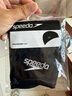 速比濤（Speedo）舒適透氣速干游泳布帽高彈不勒頭游泳訓(xùn)練裝備 黑色 曬單實(shí)拍圖