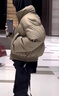 POUM2025秋冬季短款美式復古立領(lǐng)PU皮棉衣面包服痞帥棉服棉襖 QYRJ-M6106咖色 尺碼偏大建議拍小一碼 XL 曬單實(shí)拍圖