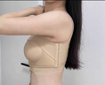 泊莉小姐隆胸術(shù)后假體固定內衣運動(dòng)文胸罩脂肪胸托束乳帶束胸衣聚攏胸罩女 可拆卸雙綁帶款-膚色 S 曬單實(shí)拍圖