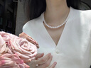 南珠宮奢貴天成海水珍珠項鏈圓形強光時(shí)尚輕奢送女友禮物七夕情人節 5.0-5.5mm 長(cháng)度含扣約42+2cm 曬單實(shí)拍圖
