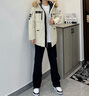 波司登（BOSIDENG）極寒90鵝絨羽絨服冬季男女款一手長(cháng)大毛領(lǐng)保暖加厚外套 冰霜白8786 M 165/88A 曬單實(shí)拍圖
