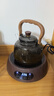 全度玻璃提梁壺家用小型電陶爐煮茶器燒水壺大容量保溫玻璃茶壺 提梁壺（煙灰色）+康米電陶 曬單實(shí)拍圖