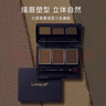 蘭瑟（LANSUR）三色眉粉自然帶刷初學(xué)者霧感眉野生眉鼻影修容防水防汗不掉色多用 02#灰棕色 曬單實(shí)拍圖