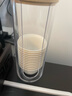 PAKCHOICE一次性功夫茶杯60ml可降解稻殼茶杯高檔耐熱品茗茶杯 96只+杯架 曬單實拍圖