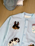 LDBE美式重工小狗刺繡棒球服外套女秋季新款寬松立領(lǐng)慵懶風(fēng)開衫衛(wèi)衣潮 藍(lán)色 M 【80-100斤】 曬單實拍圖