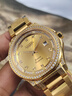 賓爵金鷹鑲嵌真鉆鍍金腕表男士手表進(jìn)口機械機芯夜光防水品牌鋼帶手表 金鷹-金色鑲石殼金色面金色帶 曬單實(shí)拍圖