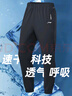 李寧運動(dòng)褲男夏季速干冰絲透氣長(cháng)褲子薄款跑步健身褲寬松直筒休閑衛褲 曬單實(shí)拍圖