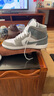 耐克（NIKE）Air Jordan 1 Mid AJ1 中幫白黑紅防滑耐磨緩震復古運動(dòng)籃球鞋 HF3216-100白灰 41 (260mm) 曬單實(shí)拍圖