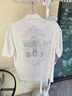 BOY LONDON【月色玄鷹】25新款春夏情侶款潮牌T恤短袖POLO衫N01019 米白色 M 曬單實(shí)拍圖