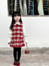 G.DUCKKIDS小黃鴨童裝女童連衣裙秋冬兒童小香風(fēng)背心裙小女孩過(guò)年拜年服套裝 背心裙+打底衫 110 建議4~5歲【100-110cm】cm 曬單實(shí)拍圖