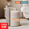 凳子家用現(xiàn)代簡(jiǎn)約圓板凳高級(jí)感沙發(fā)換鞋矮凳客廳梳妝臺(tái)化妝小椅子 深灰+淺灰【可360旋轉(zhuǎn)-升級(jí)款】 曬單實(shí)拍圖