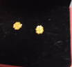 周大福 愛(ài)心四葉草黃金耳釘(工費180)約1.55g EOF194 曬單實(shí)拍圖