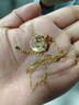 央創(chuàng)時(shí)尚中國黃金錦鯉項(xiàng)鏈女款平安扣玉吊墜女士生日禮物女生女友老婆S925 曬單實(shí)拍圖