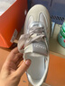 大東秘語(yǔ)阿甘鞋網(wǎng)面休閑鞋女2025春秋新款時(shí)尚潮流防滑透氣軟底百搭德訓鞋 銀色 37 曬單實(shí)拍圖