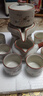 瓷牌茗茶具（cipaiming teaset）汝窯功夫茶具套裝家用陶瓷泡茶壺茶杯懶人石墨高檔自動(dòng)茶具整套 汝窯富竹自動(dòng)茶具六杯 曬單實(shí)拍圖