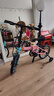 大行（DAHON） 14寸兒童折疊自行車(chē)3-15歲青少年鋁合金單車(chē)輔助輪折疊車(chē)KAA411 蘭粉色 曬單實(shí)拍圖