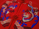 A 21 FUNB寶寶周歲生日漢服兒童唐裝男童套裝中國風(fēng)禮服幼兒園男寶中秋古裝 紅色 大紅色套裝 90 建議70-85CM周歲 體重17-23 曬單實拍圖