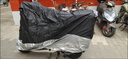 丘睿本田佛沙NSS350加厚車(chē)衣車(chē)罩改裝摩托車(chē)防雨防塵遮陽(yáng)nss350適用于 黑色牛津布車(chē)罩 佛沙NSS350 曬單實(shí)拍圖