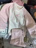 威爾貝魯25秋冬加絨厚款秋衣秋褲嬰幼兒童寶寶保暖內衣兩件套 粉色  100 曬單實(shí)拍圖