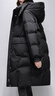 SUSTYLE國際一線(xiàn)品牌女2025年冬季新款連帽中長(cháng)款羽絨服洋氣流行保暖外套 黑色 XL 曬單實(shí)拍圖
