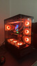 瓦爾基里（VALKYRIE）VK03 BLACK 黑色 ATX 游戲電腦臺(tái)式機(jī)箱 支持360水冷 6.2吋觸摸屏 270°海景房 曬單實(shí)拍圖