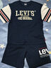 Levi's兒童短褲男童2025夏季新款五分褲透氣褲子男褲運動(dòng)褲童裝 深靛藍 130 /56 【建議身高116-122cm】 曬單實(shí)拍圖