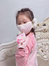 GPPNKC兒童保暖口罩秋冬季男女童上學(xué)防風(fēng)防寒透氣掛耳罩面罩防塵可水洗 純色護耳兒童保暖口罩-云朵-粉色 4-8歲 曬單實(shí)拍圖