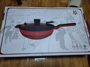 MAXIM’S  DE PARISART32不粘鍋炒鍋家用電磁爐炒菜平底不沾28cm30cm32cm鍋廚房好物 楓葉紅(金屬全復底) 30cm 曬單實(shí)拍圖