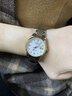 瑞士Longines浪琴手表女士時(shí)尚全自動(dòng)機械表十大品牌防水奢華女表 L8215間金白面女 送皮表帶+手鏈 曬單實(shí)拍圖