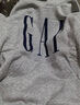 GAP男女裝2025秋季新款logo印花抓絨寬松套頭連帽衫衛衣786923 淺灰色 XL (180/100A) 亞洲尺碼 曬單實(shí)拍圖