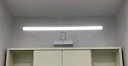 雷士（NVC）鏡前燈衛(wèi)生間免打孔浴室柜可折疊伸縮LED鏡子燈化妝鏡 【如月】明鏡款砂白12W 免打孔 曬單實拍圖