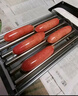 FRUNO全自動(dòng)烤腸機(jī)臺(tái)式家用迷你小型熱狗機(jī)烤香腸機(jī)烤火腿腸機(jī)白領(lǐng)學(xué)生宿舍神器多功能早餐機(jī) 6管【烤腸架+接油盤】 曬單實(shí)拍圖