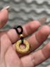 六桂福珠寶 LIU GUI FU JEWELRY足金999小蠻腰吊墜女黃金轉(zhuǎn)運(yùn)珠鎖骨項(xiàng)鏈520送女友老婆禮物實(shí)用 金重0.28g （送s925銀鏈） 曬單實(shí)拍圖