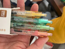 得力（deli）好運錦鯉按動(dòng)中性筆 速干墨水 0.5mmST頭學(xué)生中性筆刷題筆考試筆 黑色4支/盒SA251 曬單實(shí)拍圖